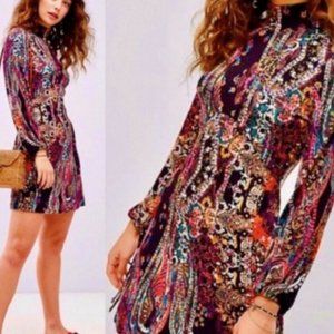 NWT Free People Women's Open Back Mini Dress/ Tunic Top All Dolled Up S. Medium